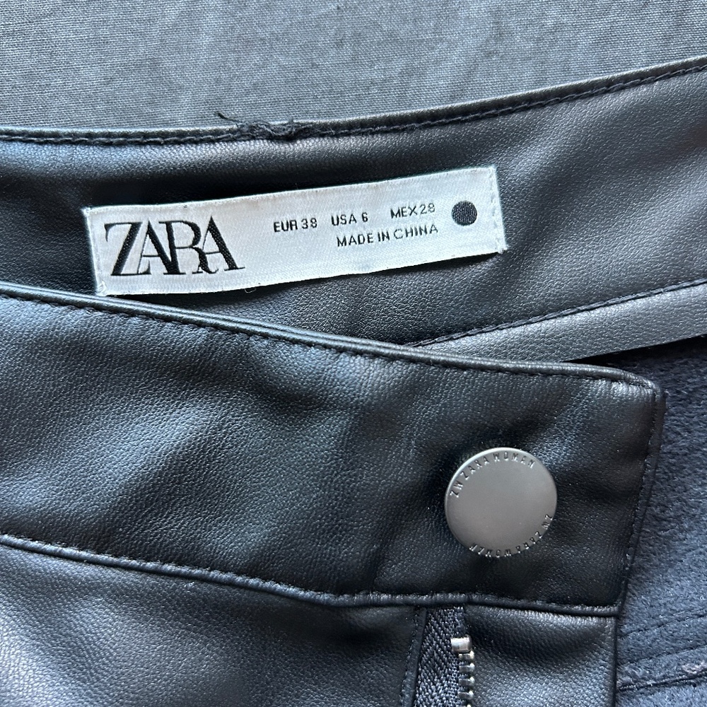 Zara Vegan Leather Pants